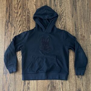 Psycho Bunny Black on Black Hoodie, Kids